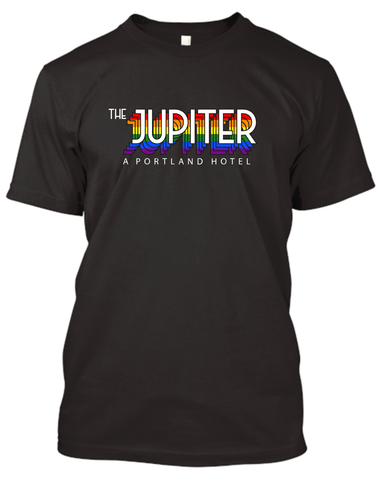 Black Jupiter Hotel Rainbow Shirt